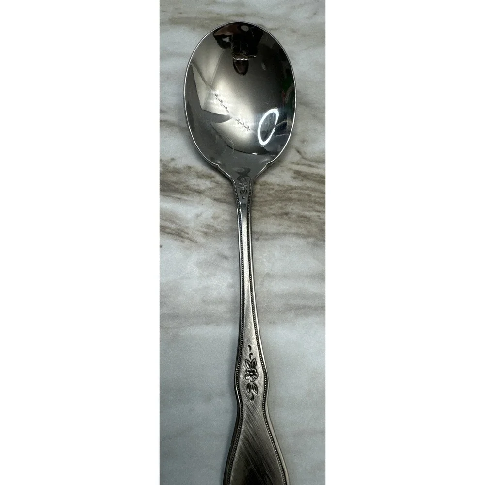 ONEIDA MORNING BLOSSOM‎ 5 PIECE HOSTESS SET - STAINLESS BURNISH HANDLE